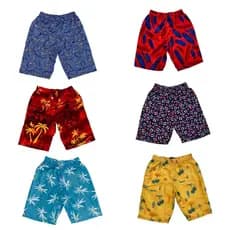 Bermuda Infantil Masculina de Elástico Estampado Menino