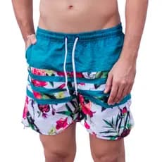 Kit 10 Bermuda Masculina Short Mauricinho Short Praia EstampadoTactel Estilo Neymar Verão