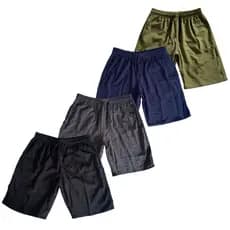 Kit 4 Bermuda Infantil Juvenil Elastano Escolar Conforto Praia