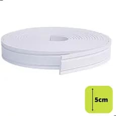 Rodapé Moldura Autocolante Boiserie Roda Meio  Eva Flexível 5cm Modelo 5c2