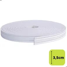 Boiserie Rodapé Autocolante Roda Meio Eva Flexível 3,5cm 5MT