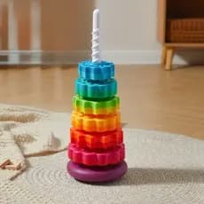 GIRO MÁGICO BRINQUEDO INFANTIL EDUCATIVO 3D COLORIDO BOMM