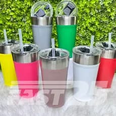 Copo Térmico (Com Tampa e Canudo) 500ml