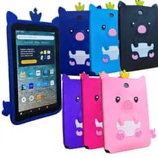 Capa Emborrachada Adaptável p/ Tablet Amazon Fire HD 8 N5110 da Samsung 8 polegadas  + Caneta Touch
