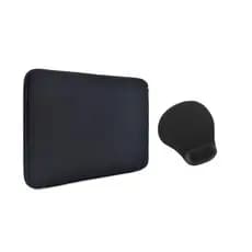 Luva Case Capa Estojo para Notebook Macbook ate 15,6 polegadas + Mouse Pad com Apoio de Punho