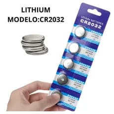 Cartela 5 Bateria CR2032 3v Moeda Litio Pilha Controle Balança Termometro Placa Mae