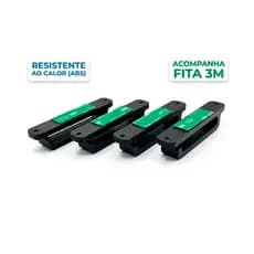Kit organizadores de cabos fios para mesas com dupla face ou parafuso