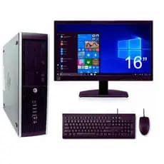 computador CPU Hp core 2 duo 4gb monitor 16 obs escolha variacao