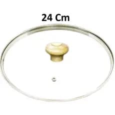 Tampas de Vidro Temperado Forte e Resistente 16,18,20,22 e 24  Com Borda Inox Utensílios Domésticos Cozinha