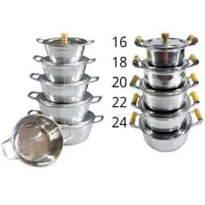 Jogo de Panelas  aluminio leve ou Grossas de Alumínio Batido/alumínio leve Panela Minas Caçarolas Cozinha premium