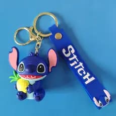 Chaveiro Stitch 3D Chaveiro Fofo Emborrachado Chaveiro Colecionável