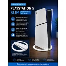 Base Play 5 Stand Mesa Vertical Pé Compatível Playstation Ps5 Slim