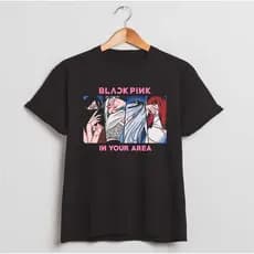 Camiseta Blackpink In Your Area | Jennie, Lisa, Jisoo e Rosé [Unissex]