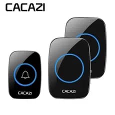 Campainha Sem Fio Cacazi Wireless Regulagem Volume Longo Alcance Cor Preta 110V/220V