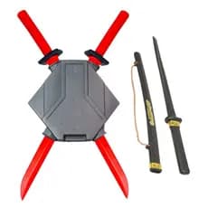 Kit 2 Espadas Brinquedo Infantil Ninja + Espada Samurai