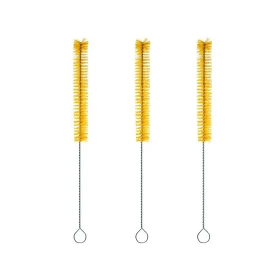 Kit 3 Escova P/ Lavar Garrafas Cerveja Mamadeira Nylon 28 Cm