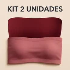 KIT 2 Top Fitness Feminino Cropped Faixa Sutiã Tomara Que Caia SEM BOJO