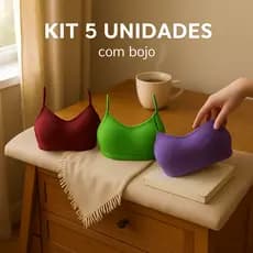 Kit Com 5 Tops Fitness Com Alcinha - Top COM BOJO Perfeito Para Academia - Direto da Fábrica - Envio Imediato - Cropped