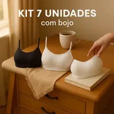 Kit Com 7 Tops Fitness Com Alcinha - Top COM BOJO Perfeito Para Academia - Direto da Fábrica - Envio Imediato - Cropped