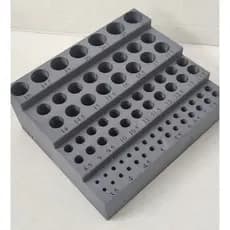 Suporte Organizador De Brocas Em Milímetros De 3,5 A 22 Mm