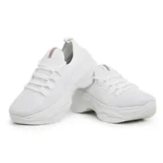 Tênis Feminino Com Salto Esporão Ortopédico Anatômico Branco 33 Ao 40