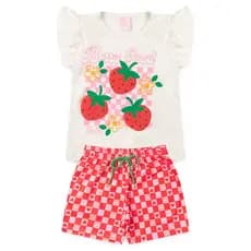 Conjunto Infantil Menina Verão 2 ao 14  - PRONTA ENTREGA