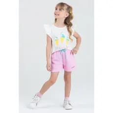 Conjunto Infantil Menina Verão 2 ao 14  - PRONTA ENTREGA