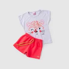 Conjunto Infantil Menina Verão 2 ao 14 - PRONTA ENTREGA