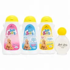 Kit Higiene Infantil Bell Baby 4 Itens Shampoo, Condicionado