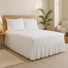 Saia Para Cama Box Ajustável Solteiro, Casal E Queen Protetor Lateral com Elástico Reforçado
