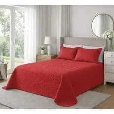 Kit Cobre Leito Colcha Casal Queen 3 Peças Dupla Face Matelado Cama Box  Luxo Promoção