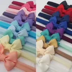 Kit 20 Faixas/Tiaras de cabelo para bebê Mini Catavento