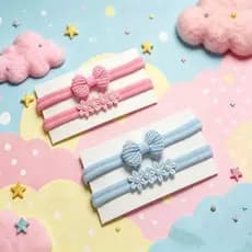 kit 2 Faixas/tiaras de cabelo para bebe Laço Maternidade