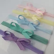 Kit 5 Faixas/Tiaras de cabelo para bebê Mini Lacinho