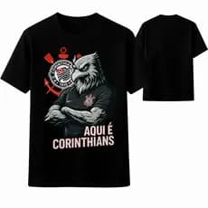 Camiseta Unissex Time Esportes Corinthians Personalizada GAVIÃO CORINTHIANS - 100% Algodão