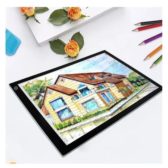 Mesa De Luz A4 OU A3 3 NÍVEIS DE ILUMINAÇÃO Para Desenho E Transposição - Led Branco