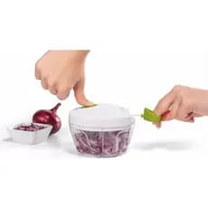 Mini Processador Triturador Manual De Alimentos E Temperos
