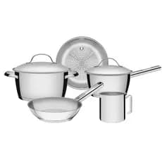 Jogo De Panelas Aço Inox Indução 5 peças Allegra Tramontina