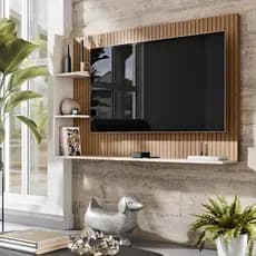 Painel Dubai Decoração Sala Estar Quarto Tv 50 Polegadas Nicho Organizador Prateleira Superior