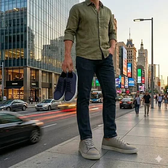 Kit 2 Pares Sapatenis Tenis Masculino Leve Confortável Estilo Moderno Moda Masculina Urbano