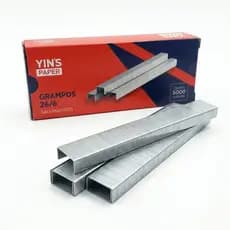 Grampo Metalico Galvanizado 26/6 Caixa Com 5000 Unidades Material Papelaria Escritorio