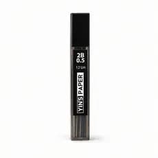 Grafite 2B 0.5mm Para Lapiseira 12 Unidades Traço Escuro Macio Mina Resistente Recarga Esboço Desenho Escrita
