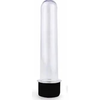 Tubete Acrilico 13cm Tampa Preta Lembrancinha Balas Confeito Ensaio