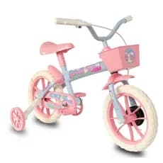 Bicicleta Infantil Aro 12 Princesinhas Bike Menina Cestinha