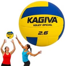 Bola Volei Profissional Kagiva 2.6 Quadra Praia Oficial Azul