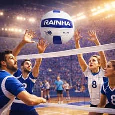 Bola Volei Branca  VL 3.5 Profissional Rainha Quadra Oficial