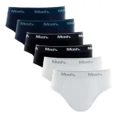 Kit 6 Cuecas Slip Infantil Juvenil Mash Algodão - Original