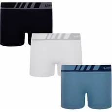 kit 3 cuecas boxer Lupo infantil kids 136-001 microfibra sem costuras