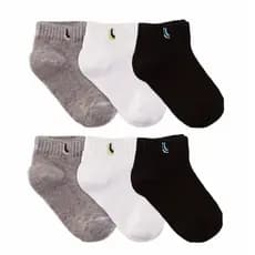 Meias Lupo - Kit 6 Pares Meias Infantil Lupo Cano Curto