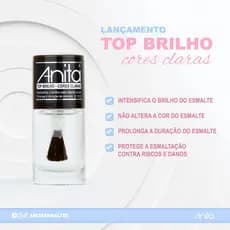 Top Brilho cores claras Anita 1112